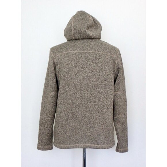 The North Face Gordon Lyons Hooded Full Zip Fleece Jacket Tan SZ M - Picture 5 of 8